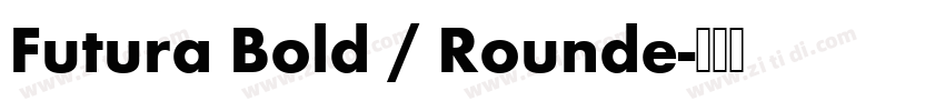 Futura Bold / Rounde字体转换